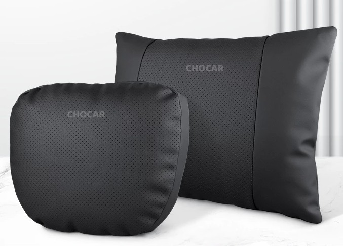 Gối Tựa Đầu & Tựa Lưng Cho Xe Ô Tô Da Nappa Chocar S-class