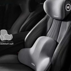 Gối Tựa Đầu & Tựa Lưng Ô Tô Cao Su Non Thiết Kế Công Thái Học, 5 Màu Phù Hợp Mọi Dòng Xe