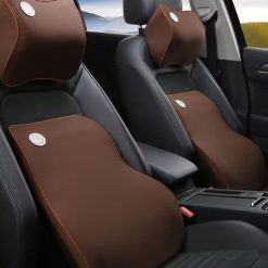 Gối Tựa Đầu Và Kê Tựa Lưng Ghế Ô Tô Bằng Cao Su Non, Chống Đau Mỏi Khi Lái Xe & Làm Việc Văn Phòng