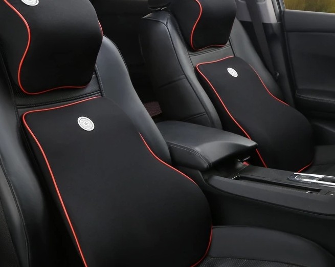 Gối Tựa Đầu Và Kê Tựa Lưng Ghế Ô Tô Bằng Cao Su Non, Chống Đau Mỏi Khi Lái Xe & Làm Việc Văn Phòng