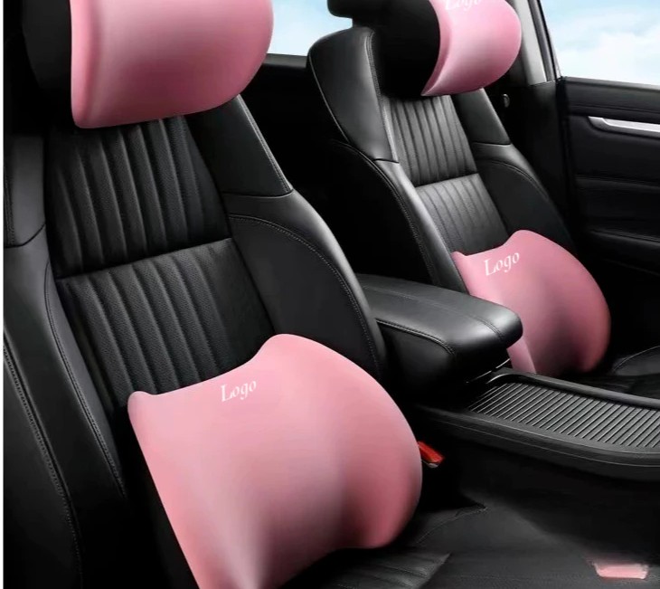 Gối Tựa Đầu và Lưng Cao Su Non Cho Ô Tô, Chống Mỏi Cổ, Thoải Mái Trên Mọi Chặng Đường