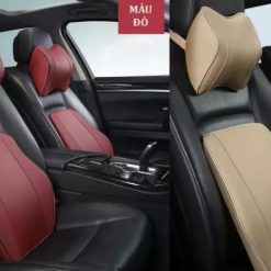 Gối Tựa Đầu Và Tựa Lưng Ô Tô T03, Cao Su Non, Nâng Đỡ Cột Sống, Thoải Mái Khi Lái Xe