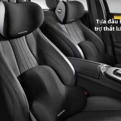 Gối Tựa Đầu Và Tựa Lưng Xe Ô Tô BOUTIQUE Êm Ái, Thoải Mái Khi Lái Xe Đường Dài