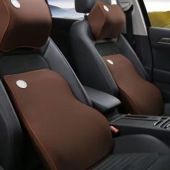 Gối Tựa Đầu Và Tựa Lưng Xe Ô Tô FM Cao Su Non Cao Cấp, Giảm Đau Mỏi Khi Lái Xe