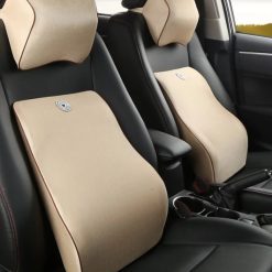 Gối Tựa Đầu Và Tựa Lưng Xe Ô Tô FM Cao Su Non Cao Cấp, Giảm Đau Mỏi Khi Lái Xe