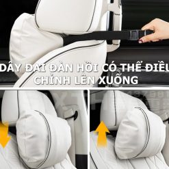 Gối Tựa Đầu Xe Ô Tô Cao Cấp Da NAPPA Gối Cổ & Đệm Tựa Lưng Phong Cách Maybach Sang Trọng