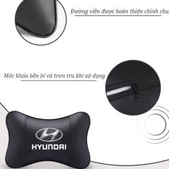 Gối Tựa Đầu Xe Ô Tô Cao Cấp Da PU Thoáng Khí Thiết Kế Sang Trọng In Logo Hãng Xe