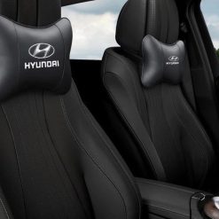 Gối Tựa Đầu Xe Ô Tô Cao Cấp Da PU Thoáng Khí Thiết Kế Sang Trọng In Logo Hãng Xe