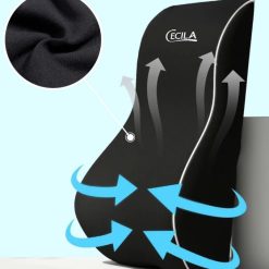 Gối Tựa Lưng Cao Su Non Cao Cấp Cecila Dùng Cho Dân Văn Phòng Và Lái Xe Ô tô Chống Đau Mỏi Lưng