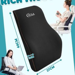 Gối Tựa Lưng Cao Su Non Cao Cấp Cecila Dùng Cho Dân Văn Phòng Và Lái Xe Ô tô Chống Đau Mỏi Lưng
