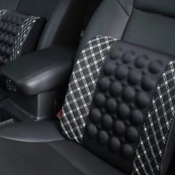 Gối Tựa Lưng Massage Xe Ô Tô Đệm Lưng Chống Đau Mỏi Cho Xe Hơi & Ghế Văn Phòng