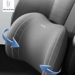 Gối Tựa Xe Ô Tô Bằng Cao Su Non Cho Xe Hơi Đệm Vòng Cung 3D Hỗ Trợ Thoáng Khí