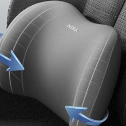 Gối Tựa Xe Ô Tô Cao Su Non 3D Hỗ Trợ Thoáng Khí, Giảm Mỏi Lưng Và Cổ