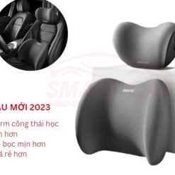 Gối Tựa Xe Ô Tô Cao Su Non 3D Hỗ Trợ Thoáng Khí, Giảm Mỏi Lưng Và Cổ