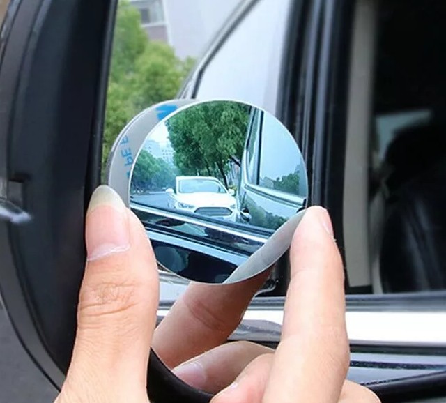 Gương Cầu Lồi Gắn Kính Hậu Ô Tô Xoay 360°, Quan Sát, Xóa Điểm Mù Xe