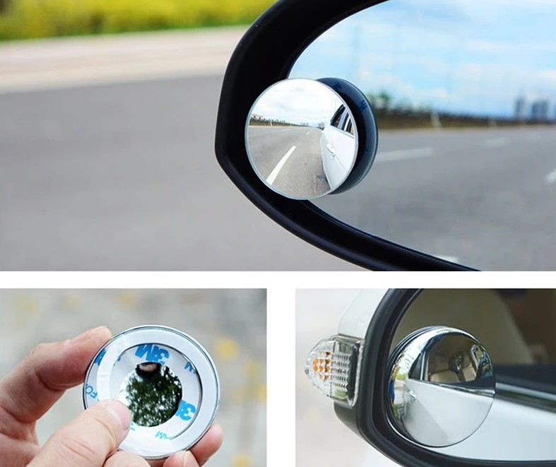 Gương Cầu Lồi Gắn Kính Hậu Ô Tô Xoay 360°, Xóa Điểm Mù Hiệu Quả Cho Mọi Dòng Xe