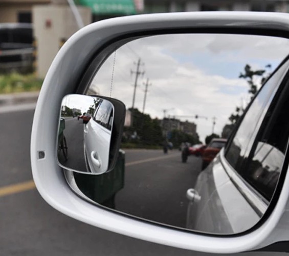 Gương Cầu Lồi Mini Xóa Điểm Mù Gắn Kính Ô Tô, Nhỏ Gọn Nhưng An Toàn