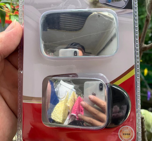Gương Cầu Lồi Mini Xóa Điểm Mù Gắn Kính Ô Tô, Nhỏ Gọn Nhưng An Toàn