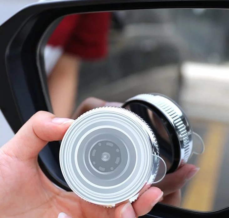 Gương Cầu Lồi Ô Tô Hít Chân Không, Tăng Tầm Quan Sát, Xóa Điểm Mù Khi Lái Xe