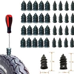 Hộp 10 Vít Vá Lốp Xe Không Săm Ô tô, Xe Máy, Xe Tải Vá Nhanh, Không Cần Tháo Lốp