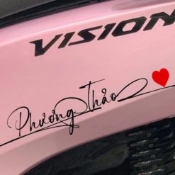 In Tên Dán Xe Theo Yêu Cầu, Tem Xe Theo Tên, Decal Chữ Ký Cá Nhân Hóa Thiết Kế Riêng