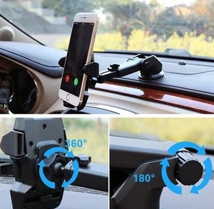 Kệ Đỡ Điện Thoại Trên Ô Tô Xoay 360 Độ, Giữ Điện Thoại An Toàn & Tiện Lợi Khi Lái Xe