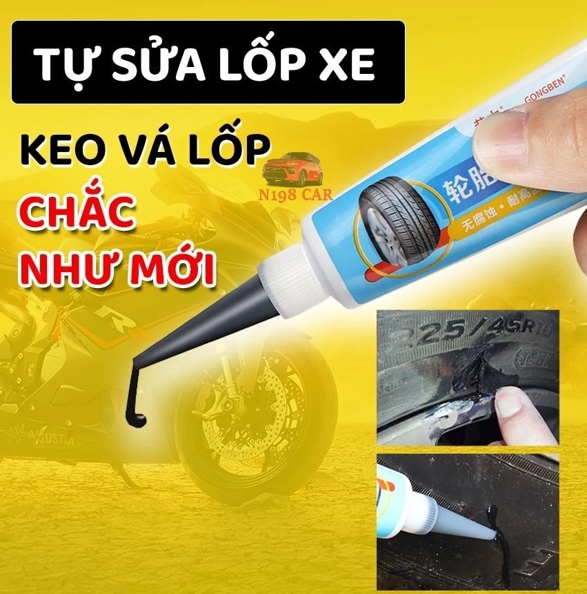 Keo Trám Vá Lốp Cho Xe, Sửa Chữa Vết Rách Lốp, Đàn Hồi Cao, Chịu Nhiệt Tốt