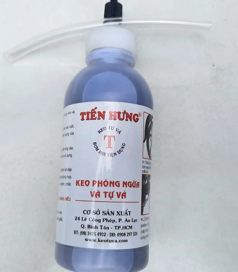 Keo Tự Vá Lốp 200ml – 300ml Cho Lốp Có Săm & Không Săm Vá Nhanh, An Toàn Khi Di Chuyển