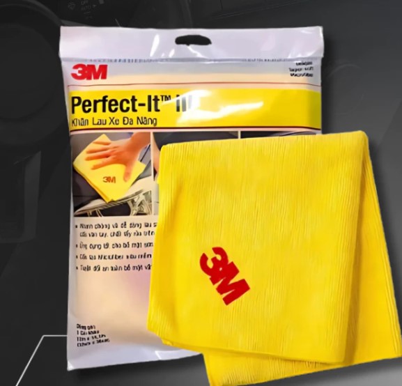 Khăn Lau Xe Hơi Microfiber Siêu Mềm 3M™ 50400 – Bảo Vệ Bề Mặt Xe, Giữ Xe Luôn Sáng Bóng