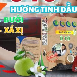 Khử Mùi Ô Tô Chống Say Xe ENSO 250g Hạt Than Hoạt Tính Lọc Không Khí, Hút Ẩm Mốc Nội Thất Xe