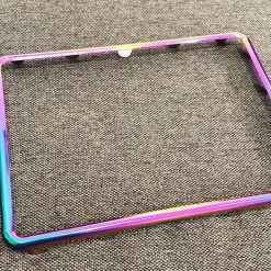 Khung Biển Số 7 Màu Titan Cho Xe Máy, Full Bộ Tặng Kèm Meka, Đế Sau & Ốc Lắp Đặt