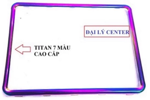 Khung Biển Số Titan 7 Màu, Phụ Kiện Trang Trí Đẳng Cấp Cho Xe Máy & Xe PKL