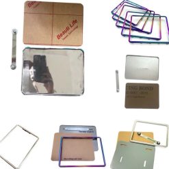 Khung Biển Số Xe Máy & Xe Điện, Viền Trơn, Chấm Bi, Chống Nước, Đi Kèm Ốc Cố Định