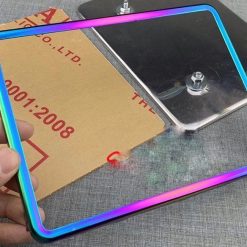 Khung Titan Biển Số Xe Kèm Mica Nhựa Chống Nước Loại 1 Cho Các Dòng Xe