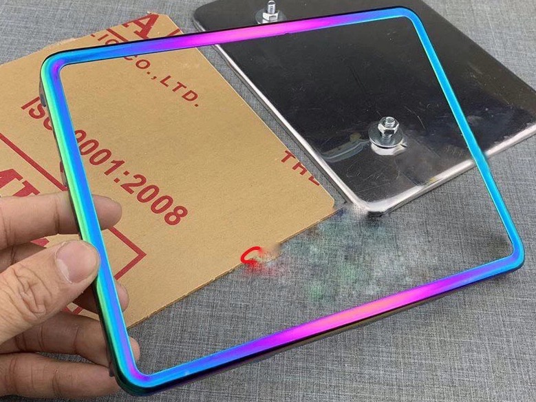 Khung Titan Biển Số Xe Kèm Mica Nhựa Chống Nước Loại 1 Cho Các Dòng Xe