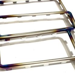 Khung Viền Biển Số Titan, Phiên Bản Khò 4 Góc Siêu Đẹp, Kèm Meka Bảo Vệ + Đai Ốc Lắp Đặt Chắc Chắn