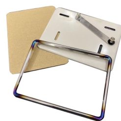 Khung Viền Biển Số Titan, Phiên Bản Khò 4 Góc Siêu Đẹp, Kèm Meka Bảo Vệ + Đai Ốc Lắp Đặt Chắc Chắn