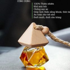 Lọ Tinh Dầu Nước Hoa Treo Xe Ô Tô, Làm Thơm Không Gian Xe Tự Nhiên, Lưu Hương Lâu