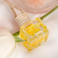 Lọ Tinh Dầu Treo Xe Ô Tô Họa Tiết Kim Cương, Tinh Dầu Nguyên Chất, Khử Mùi