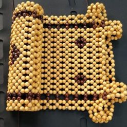 Lót Ghế Hạt Gỗ Đan Hoa Cao Cấp Sang Trọng, Dùng Cho Ghế Xe Ô Tô & Văn Phòng