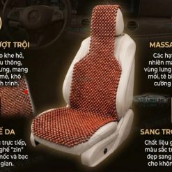 Lót Hạt Gỗ Tự Nhiên Dành Cho Ghế Ô Tô & Ghế Văn Phòng Thoáng Khí, Giảm Nóng, Ngồi Lâu Không Mỏi