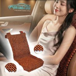 Lót Hạt Gỗ Tự Nhiên Dành Cho Ghế Ô Tô & Ghế Văn Phòng Thoáng Khí, Giảm Nóng, Ngồi Lâu Không Mỏi