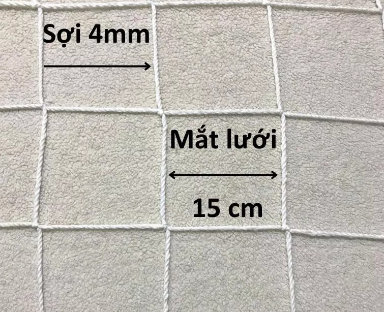 Lưới Chắn Container, Bảo Vệ Hàng Hóa An Toàn, Chắn Trước Cửa Thùng Xe Tải, Lưới Chùm Hàng 2.4m x 2.6m
