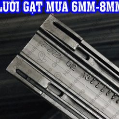 Lưỡi Gạt Mưa Xe Ô Tô 6mm/8mm, Đủ Kích Thước Thay Thế Cho Các Loại Gạt Mưa (1 Lưỡi)