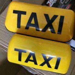 Mào Taxi Nam Châm & Đèn LED Gắn Kính, Nhận Diện Cho Xe Dịch Vụ