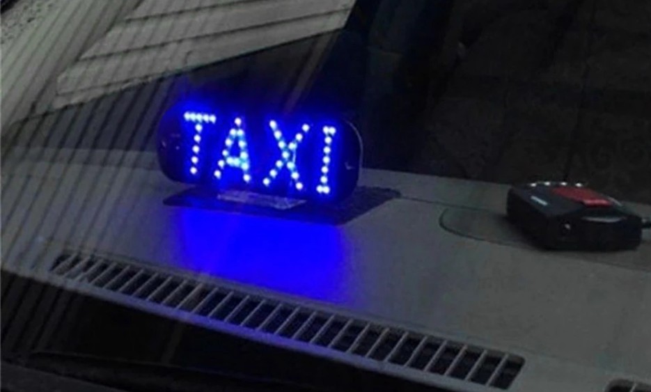 Mào Taxi Nam Châm & Đèn LED Gắn Kính, Nhận Diện Cho Xe Dịch Vụ