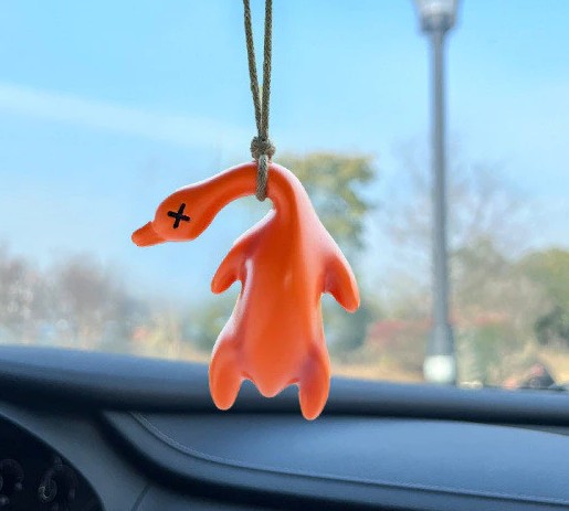 Mặt Dây Chuyền Vịt Vàng Đổi Màu, Trang Trí Nội Thất Xe Ô Tô Dễ Thương, Sáng Tạo