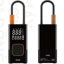 Máy Bơm Khí Không Dây Cầm Tay Wisenzen Màn Hình Số | Bơm Lốp Xe , Sạc Dự Phòng & Đèn SOS