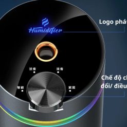 Máy Khuếch Tán Tinh Dầu Ô Tô Cao Cấp Phun Nano Tự Động, Khử Mùi Xe Hơi, Đèn LED Sao