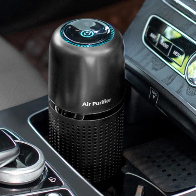 Máy Lọc Không Khí Ô Tô Air Purifier Khử Mùi, Diệt Khuẩn, Tạo Ion Âm Cho Xe Hơi